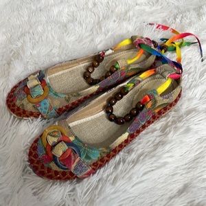 XIRUYI MULTICOLOR CANVAS FLATS
